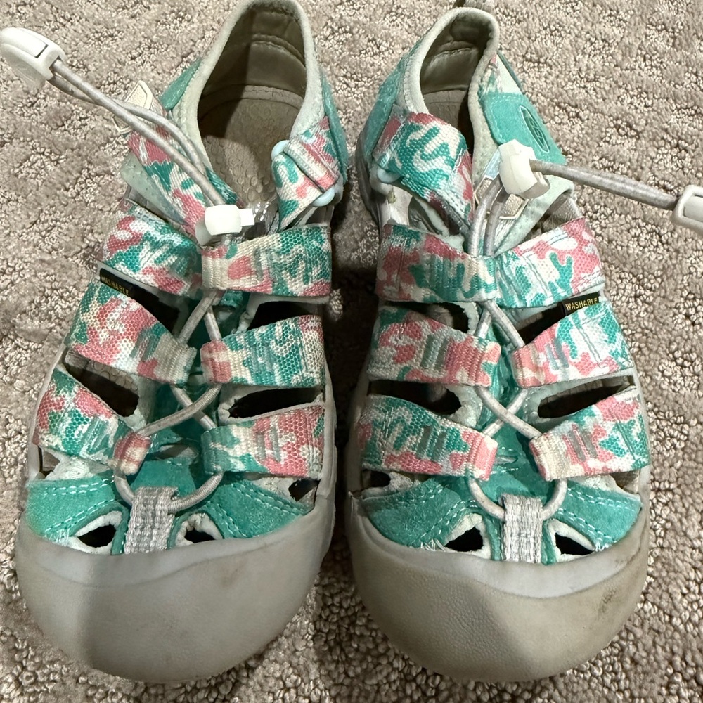 Keen Kids Aqua and Pink Sandals